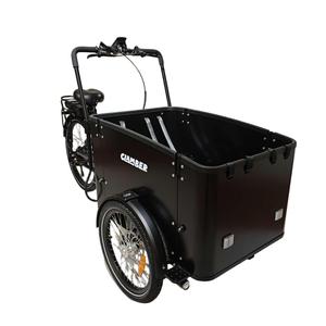Vélo cargo électrique à 3 roues, entrepôt européen, Lastenrad Bakfiets néerlandais pour usage familial quotidien - Product Image 4