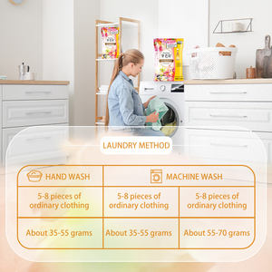 500g Fournisseur d'Usine <span class=keywords><strong>Lessive</strong></span> en Poudre Solide en Vrac pour Vêtements et Linge <span class=keywords><strong>Parfum</strong></span>ée Échantillon Gratuit Jetable - Product Image 2