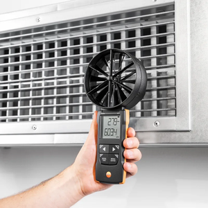 Nouvel anémomètre à ailettes numérique Testo 417 de 4 pouces avec connexion d'application, débitmètre d'air 0563 0417 - Product Image 4