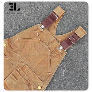 Tuta da Lavoro LARSUR Personalizzata in Tela di Cotone Trapuntata Effetto Vissuto per Uomo, Stile Carpentiere, Cargo, Denim, Tuta da Lavoro in Tela - Product Image 2
