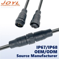 Connecteur circulaire étanche JOYL M20 IP67/IP68 mâle-femelle pour connexions électriques marines et automobiles