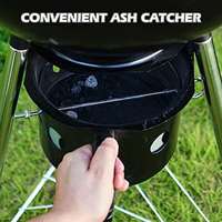 Grill pour Barbecue à charbon de bois, 18.5 pouces, bouilloire Portable, Grill de cuisine en plein air, pour Camping et Patio, livraison directe