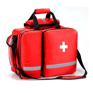 Muestra Gratuita de Bolsa de Transporte para Primeros Auxilios de Trauma EMT, Bolsas Profesionales Vacías Rojas para Socorristas/Compactas/Resistentes, Kit Médico de Emergencia - Product Image 3