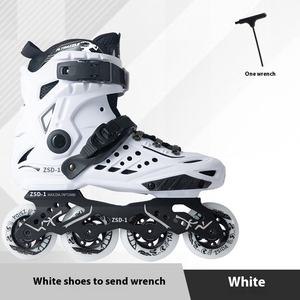 मिश्र धातु पहियों के साथ फ्लैट फूल पु रोलर स्केटिंग जूते वयस्क पुरुष महिला नौसिखिए इनलाइन रोलर स्केटिंग जूते - Product Image 6