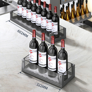 Grand panier monstre coulissant pour meuble haut de cuisine, organisateur de rangement pour espaces entre armoires et réfrigérateur, pour collations et ustensiles - Product Image 3