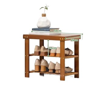 Wooden entryway <b>shoe</b> bench, multi-tiered <b>shoe</b> rack, <b>shoe</b> <b>storage</b> sofa bench for home use. - Product Image 5