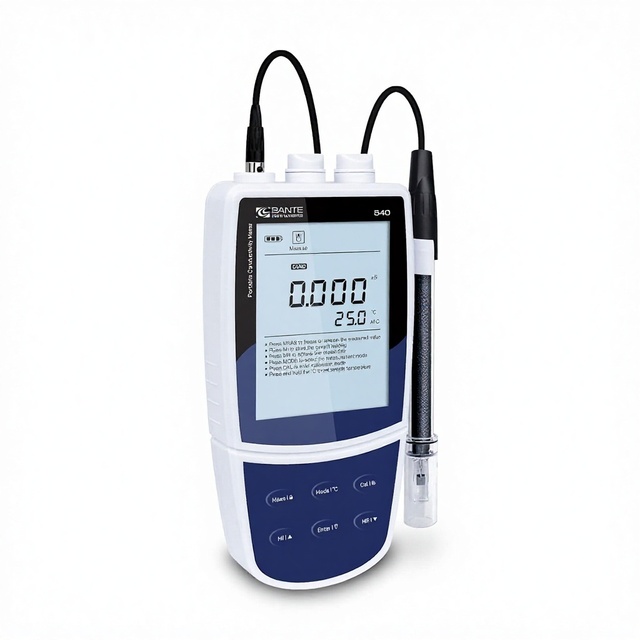 Portable Conductivity Meter | Resistivity Conductivity TDS Salinity Meter | 0-200 MS/cm Range 0.5% Accuracy | Water