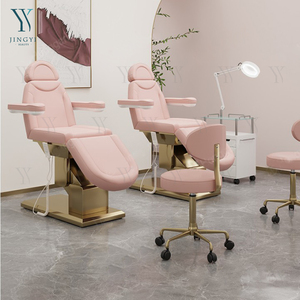 Cao Cấp 3 Động Cơ Tùy Chỉnh Vàng Cơ Sở <span class=keywords><strong>Massage</strong></span> Mặt Giường Với Tay Ngả Vẻ Đẹp Giường Điện Cho Lông Mi - Product Image 3