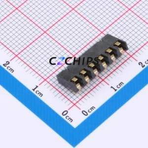 GT-BTP30006-0240B-019A Blade/Spring Contact Battery Connector SMD,P=3mm Connector Spring Contact Type 3mm 6P Vertical Mount - Product Image 2