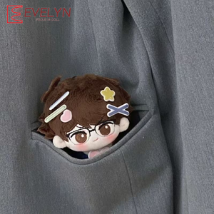 Poupée en coton Evelyn Ichikawa Toru de 10 cm avec pendentif, corps étoile de mer imprimé, adorable peluche super mignonne - Product Image 3