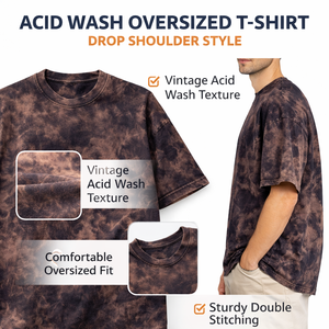 เสื้อยืดโอเวอร์ไซส์ผ้าคอตตอนหนานุ่มสไตล์วินเทจสตรีทแวร์ พิมพ์ลายกราฟิกตามสั่งแบบ OEM - Product Image 5