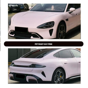 Film de protection de voiture en vinyle rose Mary Kay de qualité supérieure, effet brillant, sans bulles, fournisseur de film de style rose bonbon sans effet peau d'orange - Product Image 1