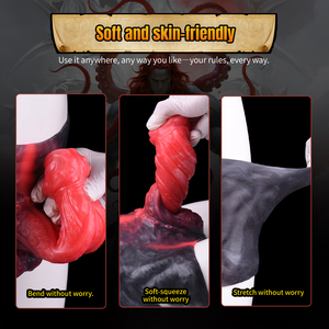 Yocy กางเกงในดิลโด้แขนกลวงมีพู่ห้อยเป็นรูปหนวดสัตว์ประหลาดสวมใส่ได้มีสายดิลโด้สำหรับคู่รักกลวงสามารถนำกลับมาใช้ใหม่ได้พร้อมลูกบอล - Product Image 6