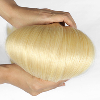 Extensions de cheveux naturels blonds Remy double drawn 100 % authentiques, à bandes adhésives, directement de l'usine