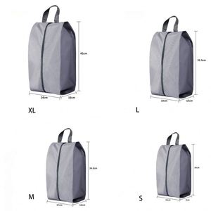 Bolsa Organizadora de Zapatos de Viaje con Logotipo Personalizado al por Mayor, Bolsa de Almacenamiento de Zapatos Impermeable de Poliéster Reciclado con Cierre - Product Image 4