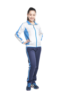 Ensemble d'uniformes scolaires pour filles du primaire et du lycée, en tissu tissé élasthanne/coton - Product Image 4