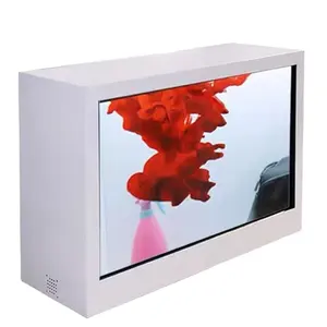 32 Inch 3D Transparent Cabinet Jewelry Cosmetic Store Advertising Equipment Manufacturer LCD Display
