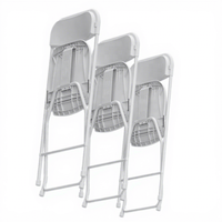 Chaises de jardin en plastique blanches, modernes, légères, écologiques, imperméables, pliables, de haute qualité, pour événements et mariages, vente en gros