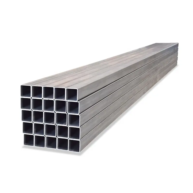 Precio barato Propiedades 1x1 Tubo cuadrado Tubo de acero galvanizado Erw Tubo de acero rectangular Tubo de acero soldado negro