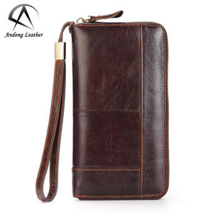Portefeuille long AndoBag pour homme en cuir de vache véritable, sac à main élégant, sac à main pour affaires - Product Image 1
