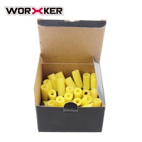 Recarga de dardos para trabajadores, paquete de balas de espuma Eva suave, 36*13mm, pistola de dardos de espuma, trabajador para pistola de espuma, 50 unids/pack