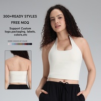 Top Deportivo de Yoga de Secado Rápido con Logotipo Personalizado, Copa Extraíble, Cuello en U, Agradable al Tacto, para Fitness y Running