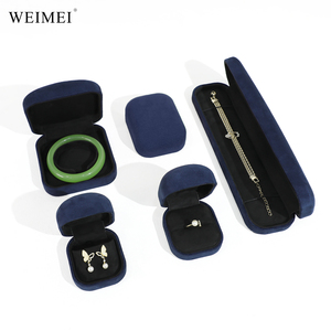 WEIMEI Elegant Handcrafted Jewelry Gift Box For Ring Earring Pendant Necklaces Bracelets With Luxe Suede Velvet Lining Option - Product Image 3