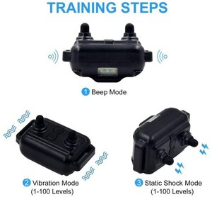 Dispositivo antiladridos recargable Productos para mascotas Dejar de ladrar Perro Entrenamiento de choque <span class=keywords><strong>Collar</strong></span> de control antiladridos - Product Image 6