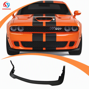 Lame avant noire texturée en PP pour Dodge <span class=keywords><strong>Challenger</strong></span> Hellcat 2015-2023 – Spoiler de pare-chocs performance - Product Image 2