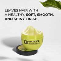 Masker rambut organik Delofil-250ML perawatan pelembap kaya Protein profesional untuk penggunaan Salon & Rumah