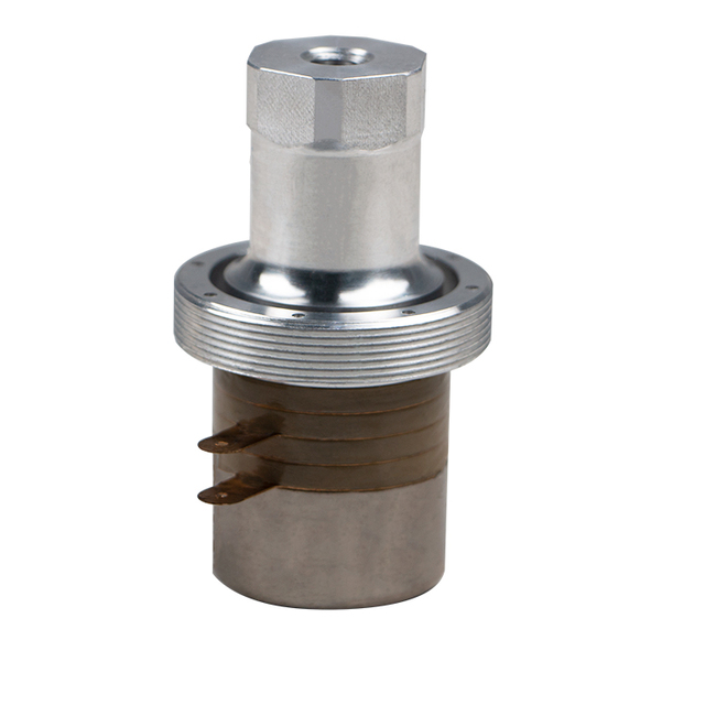 Ultrasonic Transducer 30khz 1200w Silver 35k Ultrasonic Generator Transducer