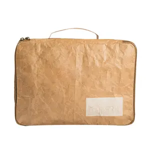 دوبونت تيفيك حقيبة حفظ الأوراق مجموعة صديقة للبيئة ويسهل حملها قابلة لإعادة الاستخدام الكلاسيكية جودة عالية أزياء الترا ضوء البني للماء
