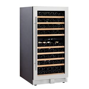 Celldeal — armoire de refroidisseur à vin en acier inoxydable, double Zone, avec réfrigérateur, nouveau Design - Product Image 5