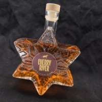 Bouteille de vin blanc Zhengshun Zs-125 XO 500ml en verre cristal plat transparent pour vodka et whisky, avec bouchon en liège, couleur et logo personnalisables