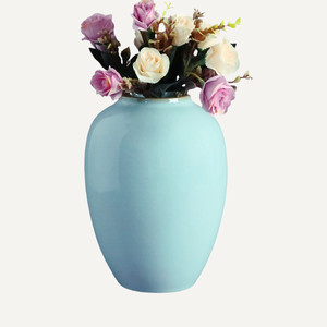 Chinese Ru Kiln Porcelain <b>Vase</b> - Handmade Ceramic Flower by Craftsman , Traditional Art Decor Ru Kiln Porcelain <b>Vase</b> - Product Image 5