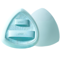 JLY Exclusivo Brocha de Maquillaje de Diseño Hoja de Loto, Sin Látex, Lavable, Densa, para Aplicación de Base en Polvo y Detalles
