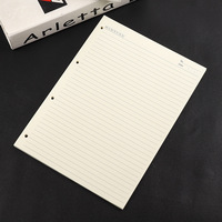 A5 A6 recharge papier ligné 6 trous 6 anneaux feuilles mobiles papier vierge remplaçable pour cahiers journaux journal cahier rechargeable