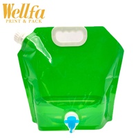 Pochette à bec personnalisée 2L 3L 5L Emballage debout avec poignée pour bière de qualité alimentaire jus huile boisson eau liquide sacs à bec