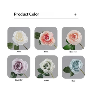 Roses artificielles en gros pour bouquets <span class=keywords><strong>de</strong></span> mariage, bouquets <span class=keywords><strong>de</strong></span> roses en soie artificielle personnalisés pour la décoration <span class=keywords><strong>de</strong></span> la maison - Product Image 4