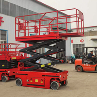 La Chine batterie électrique Mini Manlift ascenseur plate-forme élévatrice de travail hydraulique élévateurs à ciseaux d'intérieur