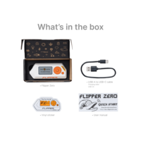 Dispositif électronique Flipper Zero original en stock, pour les passionnés de programmation, avec fonction de lecteur RFID, modèle Dauphin, et ensemble de vêtements pour Flipper Zero