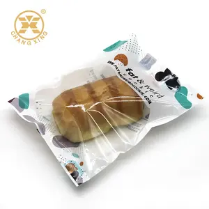चीन आपूर्तिकर्ताओं पीईटी/पीई नाश्ता पैकेजिंग खाद्य ग्रेड पैकेजिंग कस्टम बैग लोगो कुकी के साथ ज़िप ताला बैग प्लास्टिक रोटी बैग