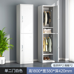 Modern Single-door Steel Locker <b>Cabinet</b> Space-Saving Durable <b>Lockable</b> Office & Dormitory <b>Storage</b> with Large Capacity - Product Image 6