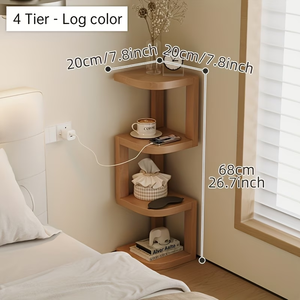Estante esquinero <span class=keywords><strong>de</strong></span> bambú <span class=keywords><strong>de</strong></span> 3 niveles multiusos para baño y ducha, ideal para espacios pequeños. - Product Image 6