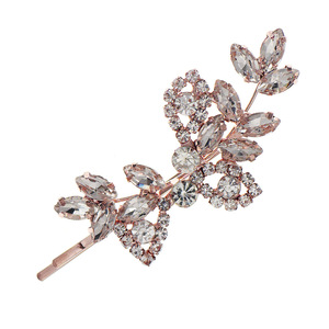 Corée du Sud transfrontalier nouveaux accessoires pour cheveux strass feuille épingle à cheveux mariée mariage côté clip <span class=keywords><strong>chaque</strong></span> <span class=keywords><strong>jour</strong></span> un mot clip - Product Image 6