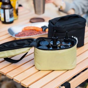 Échantillon Gratuit : Sac de Rangement pour Pots à Épices de Camping en Plein Air / Ensemble Combiné de Bouteilles d'Assaisonnement pour Barbecue - Product Image 3