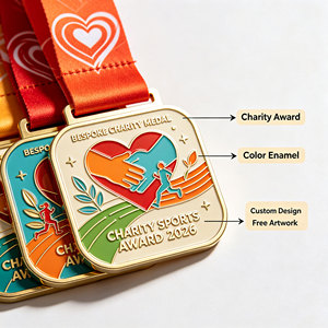 Medallas Personalizadas para Eventos Benéficos, Diseño Personalizado, Premios Metálicos para Finalistas, Medallas Deportivas Personalizadas con Cinta, Servicio de Diseño Gratuito - Product Image 3