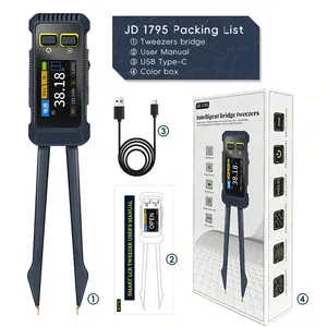 Testeur numérique intelligent JD-1795 pour ponts, pinces, LCR, SMD avec affichage des données, verrouillage, résistance, capacité, inductance, continuité, <span class=keywords><strong>diode</strong></span> et court-circuit - Product Image 1
