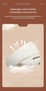 Phenitech 2 en 1 Masseur électrique pour la tête et les <span class=keywords><strong>yeux</strong></span> <span class=keywords><strong>Bandeau</strong></span> à compression d'air Casque de massage avec <span class=keywords><strong>bandeau</strong></span> <span class=keywords><strong>chauffant</strong></span> - Product Image 4