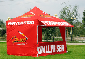 3x3x3m 10x10x10 फीट वाटरप्रूफ कस्टम लोगो कैनोपी गज़ेबो पॉप अप भारी शुल्क 50 मिमी हेक्सागोन एल्यूमीनियम फ्रेम तह - Product Image 4